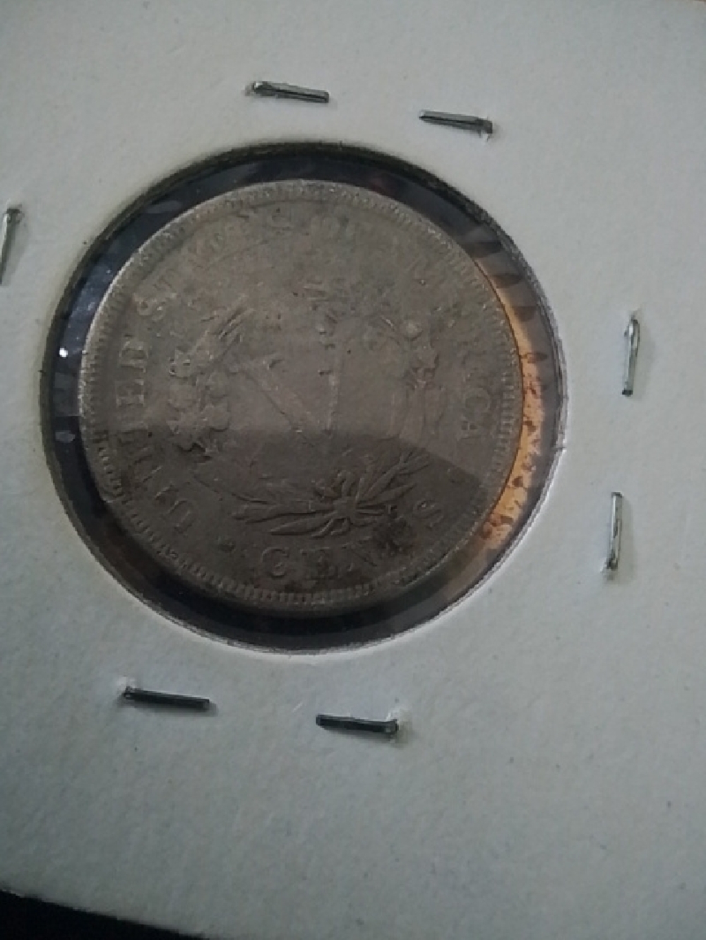1890 Silver Coin 5 Cent - Picture 3 of 3